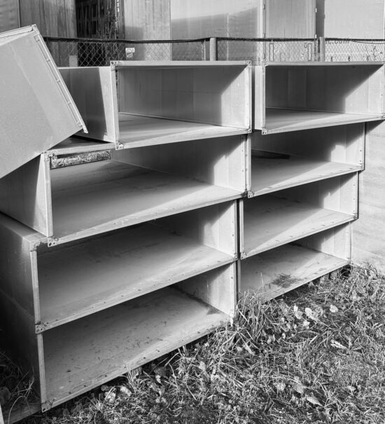 Rectangular ventilation duct 1200 × 400 mm